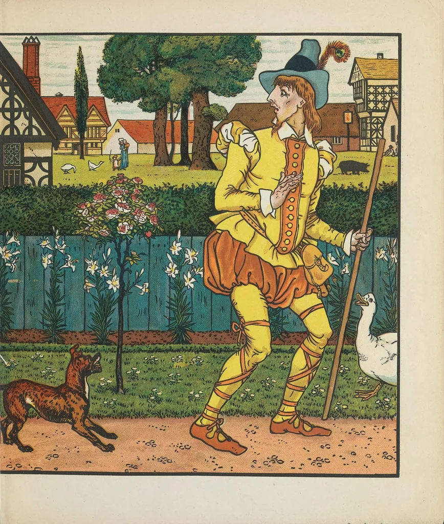 An illustration from Goody Two Shoes, 1874, leaf 13