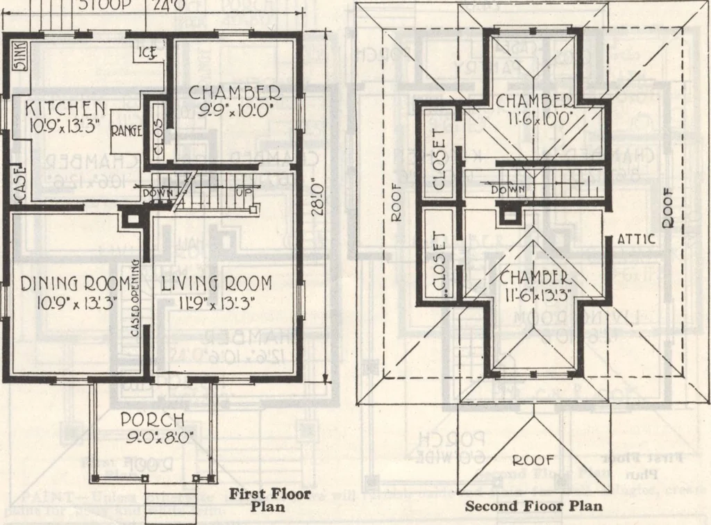 An illustration from Gordon-Van Tine homes, 1921, leaf 105