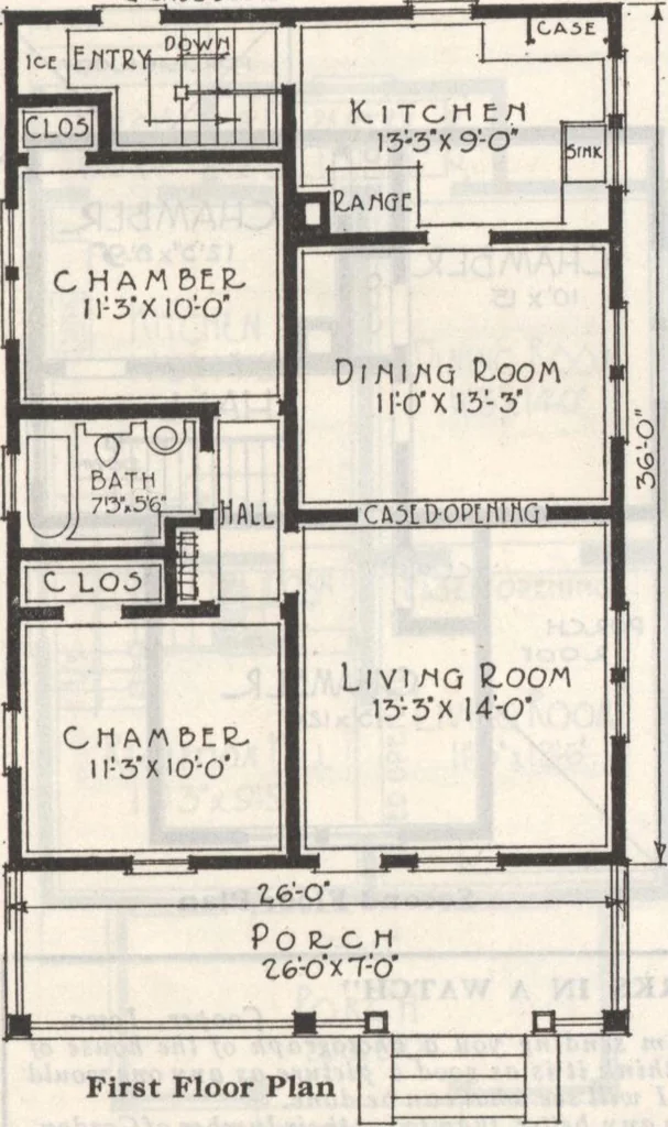 An illustration from Gordon-Van Tine homes, 1921, leaf 106
