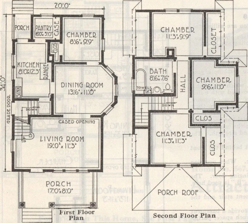 An illustration from Gordon-Van Tine homes, 1921, leaf 112