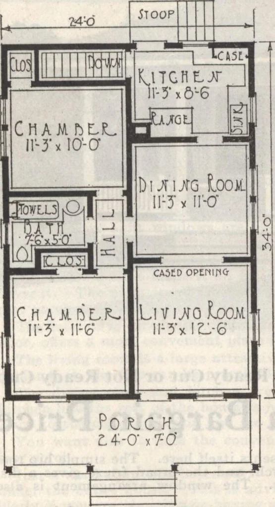 An illustration from Gordon-Van Tine homes, 1921, leaf 115