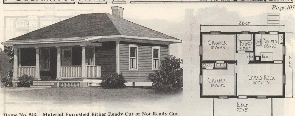 An illustration from Gordon-Van Tine homes, 1921, leaf 116