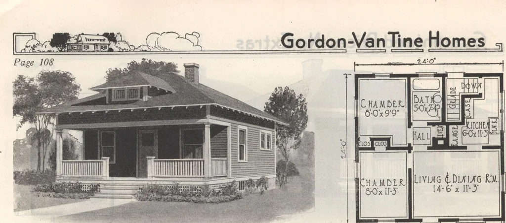 An illustration from Gordon-Van Tine homes, 1921, leaf 117