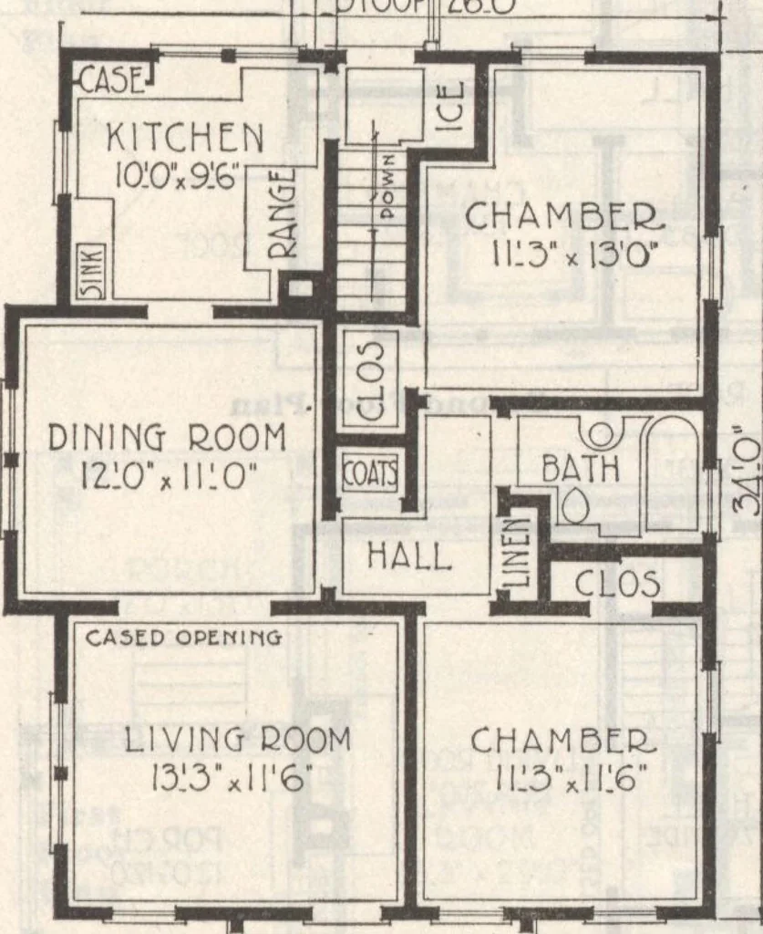 An illustration from Gordon-Van Tine homes, 1921, leaf 36