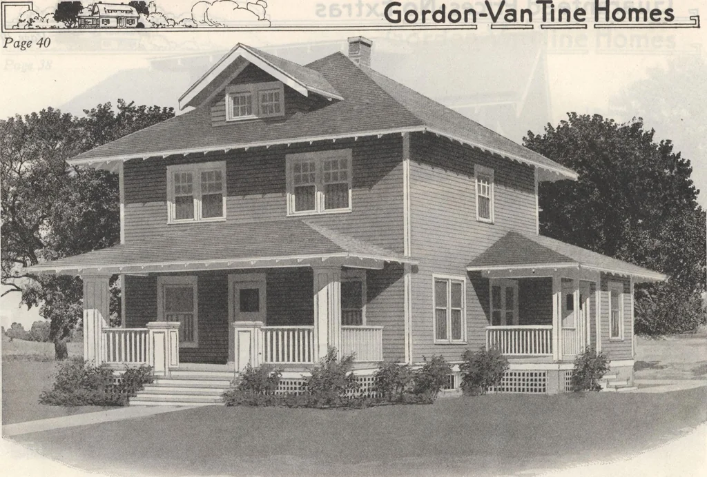 An illustration from Gordon-Van Tine homes, 1921, leaf 45