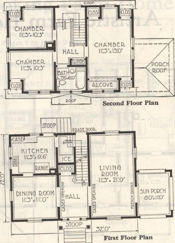 An illustration from Gordon-Van Tine homes, 1921, leaf 47