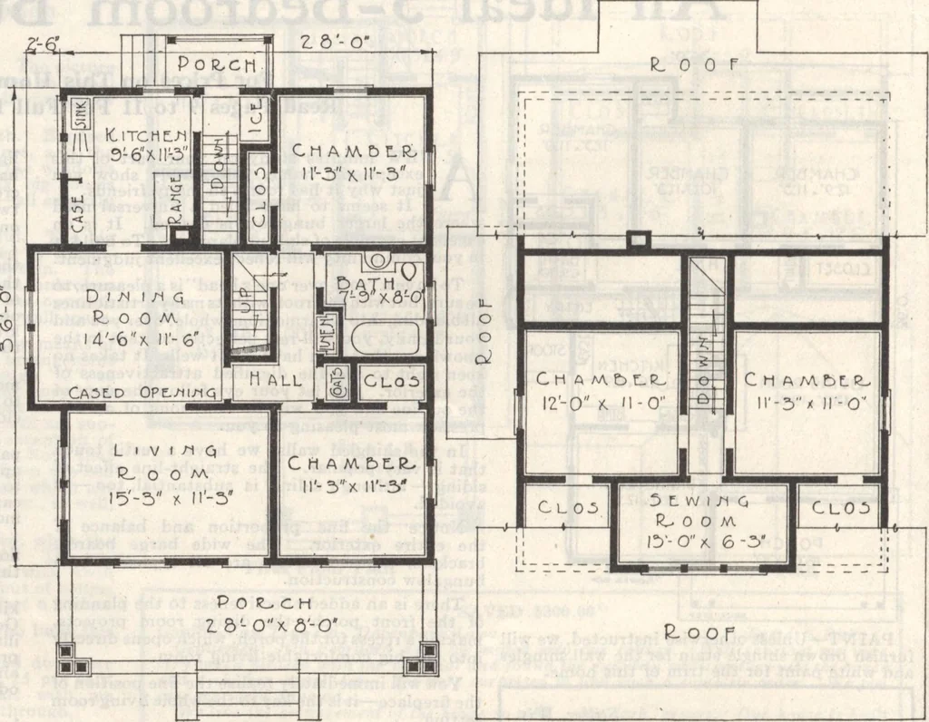 An illustration from Gordon-Van Tine homes, 1921, leaf 55