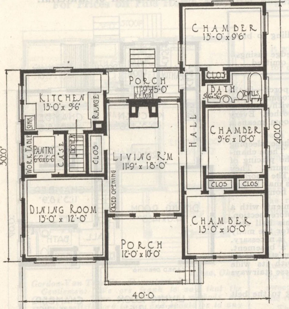 An illustration from Gordon-Van Tine homes, 1921, leaf 58