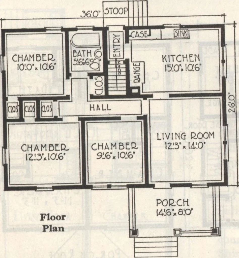 An illustration from Gordon-Van Tine homes, 1921, leaf 60