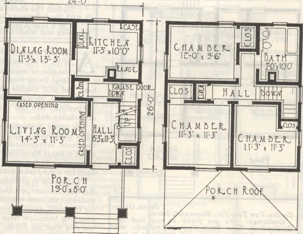 An illustration from Gordon-Van Tine homes, 1921, leaf 61