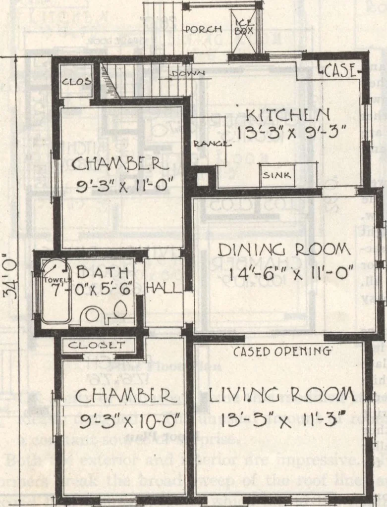 An illustration from Gordon-Van Tine homes, 1921, leaf 68