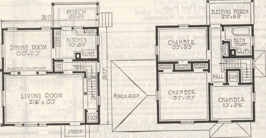 An illustration from Gordon-Van Tine homes, 1921, leaf 72