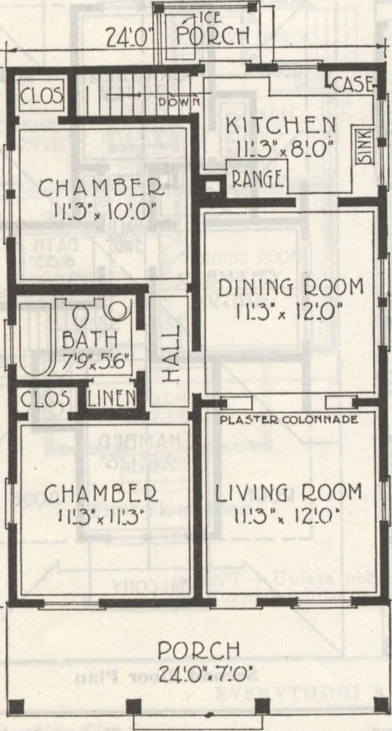 An illustration from Gordon-Van Tine homes, 1921, leaf 74