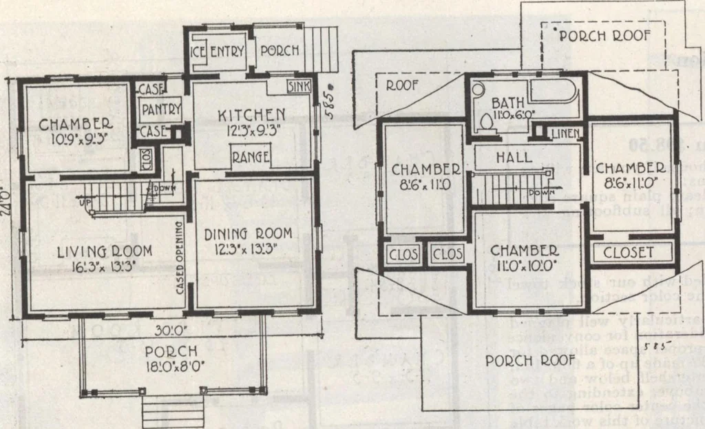 An illustration from Gordon-Van Tine homes, 1921, leaf 76
