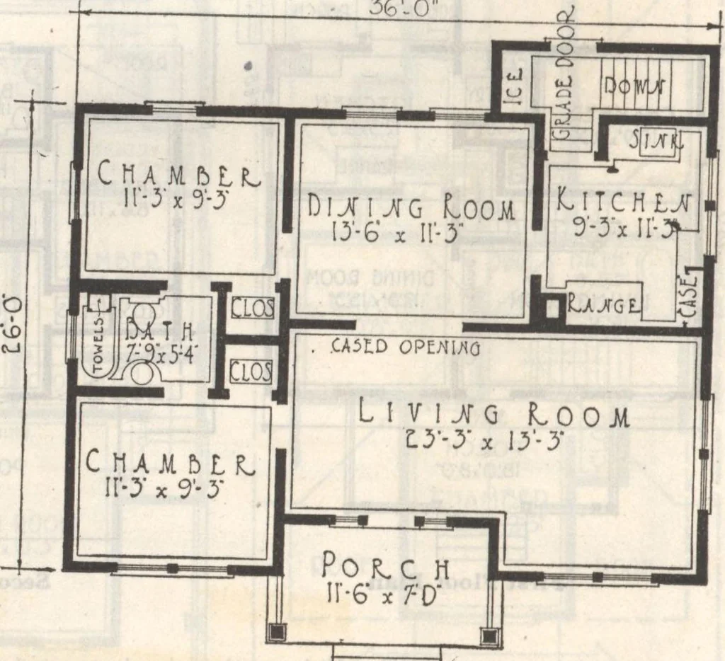 An illustration from Gordon-Van Tine homes, 1921, leaf 77