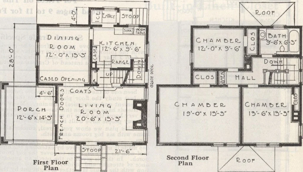 An illustration from Gordon-Van Tine homes, 1921, leaf 83