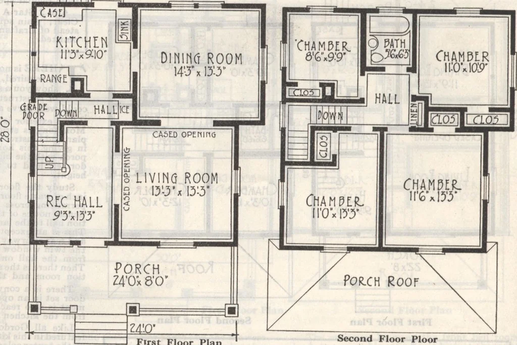 An illustration from Gordon-Van Tine homes, 1921, leaf 91