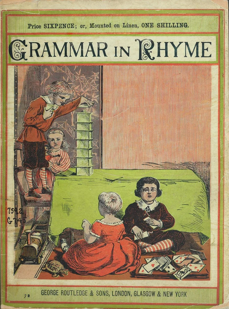 An illustration from Grammar in rhyme, 1868, leaf 1