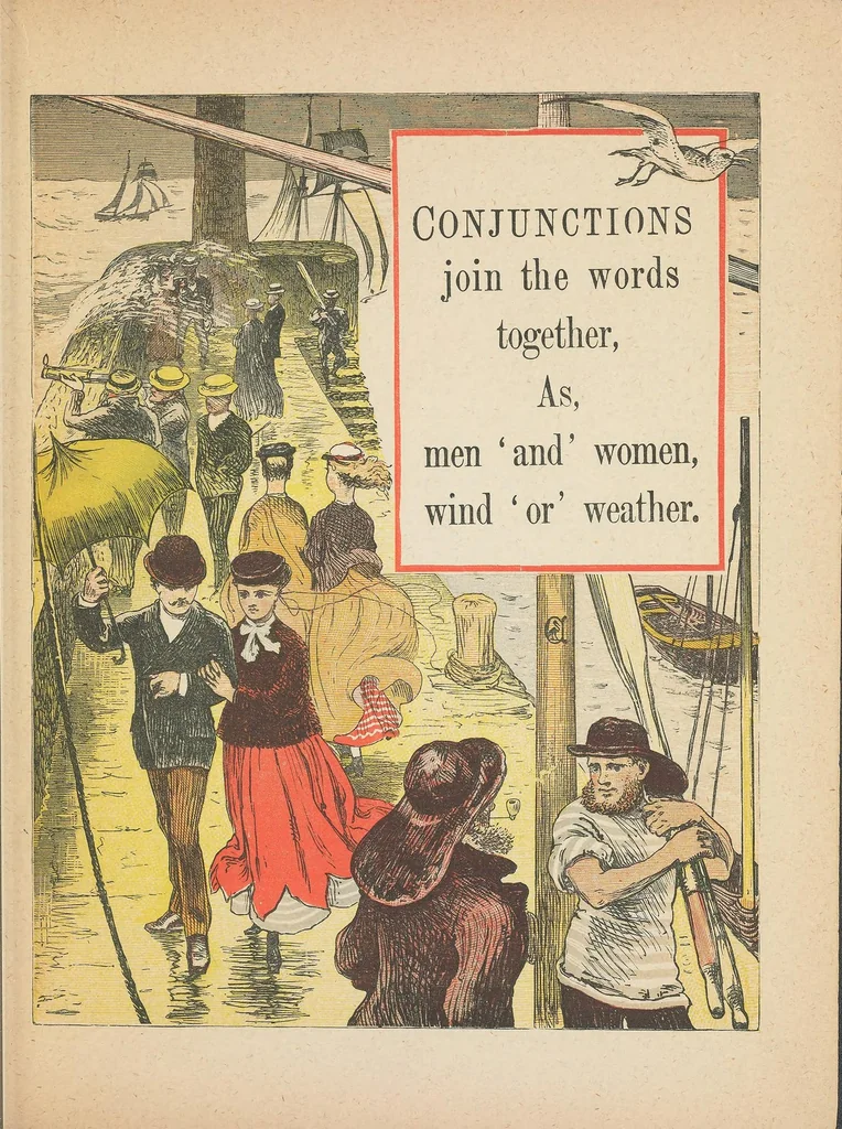 An illustration from Grammar in rhyme, 1868, leaf 11