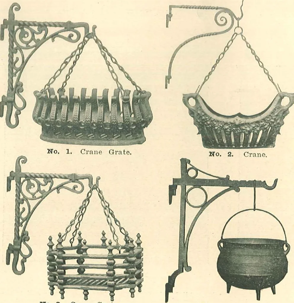 An illustration from Grates and fireplace fixtures in iron and brass, 1907, leaf 18