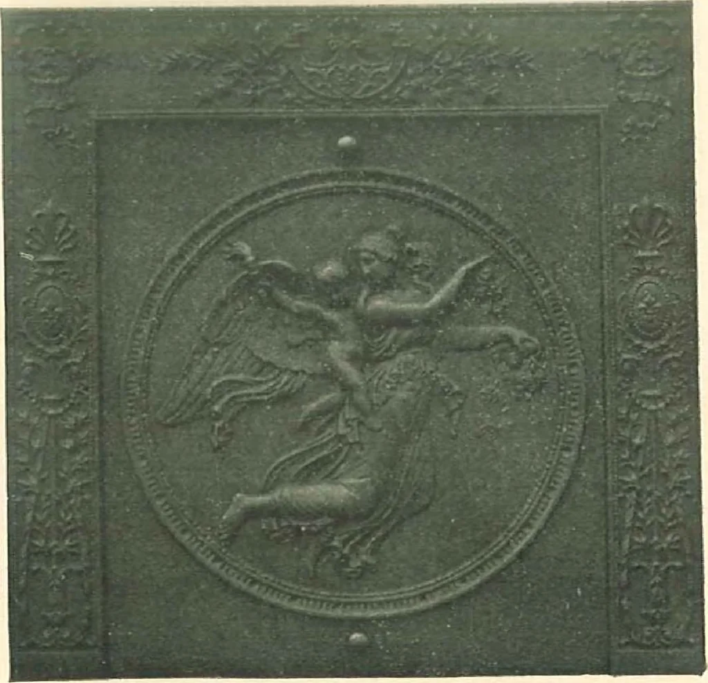 An illustration from Grates and fireplace fixtures in iron and brass, 1907, leaf 23
