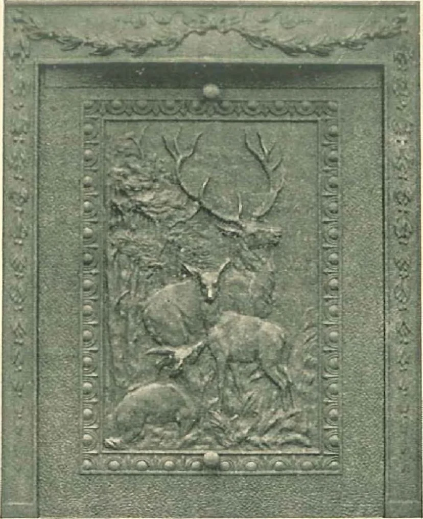 An illustration from Grates and fireplace fixtures in iron and brass, 1907, leaf 24