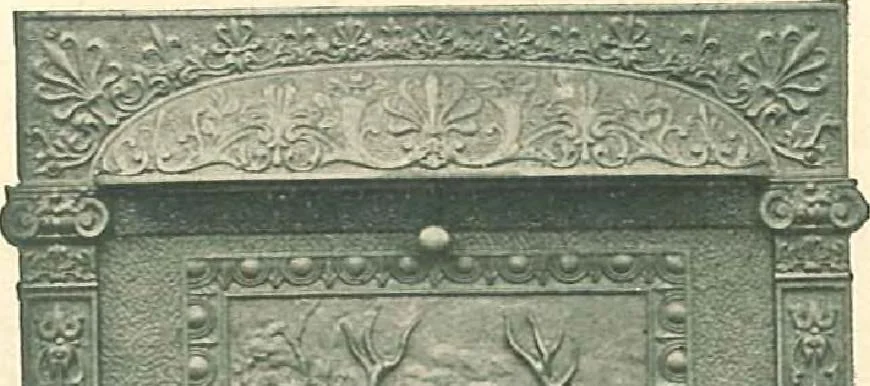An illustration from Grates and fireplace fixtures in iron and brass, 1907, leaf 25