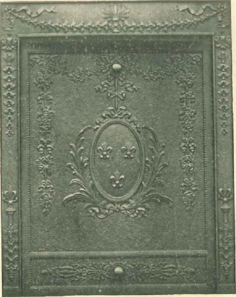 An illustration from Grates and fireplace fixtures in iron and brass, 1907, leaf 25