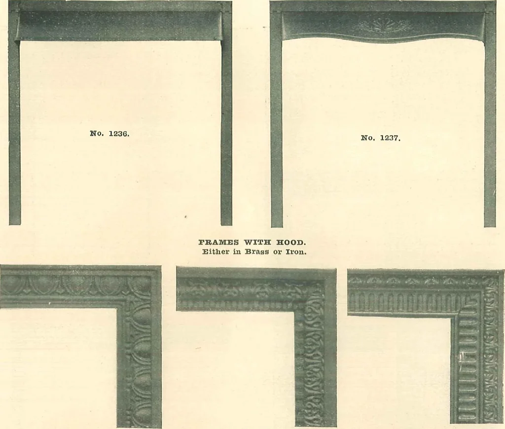 An illustration from Grates and fireplace fixtures in iron and brass, 1907, leaf 31