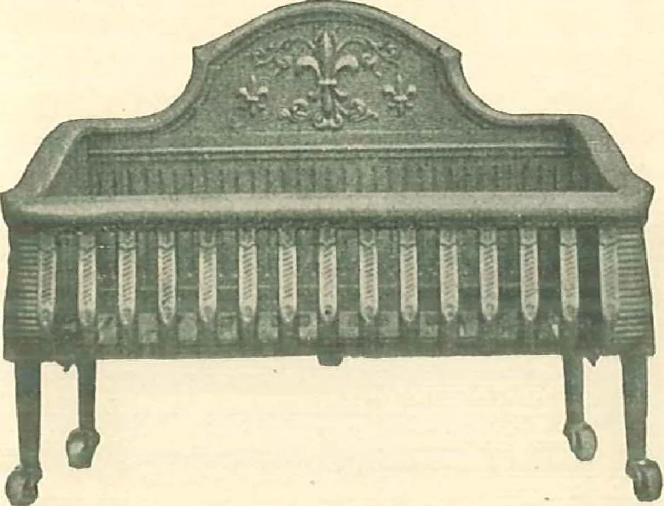 An illustration from Grates and fireplace fixtures in iron and brass, 1907, leaf 32