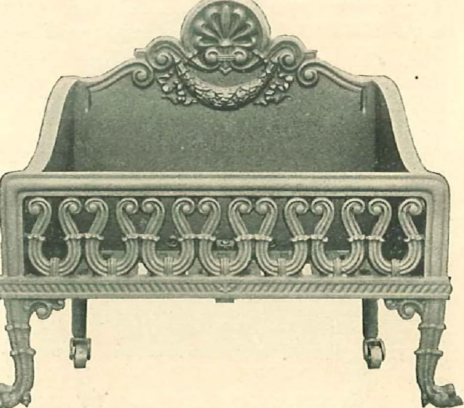 An illustration from Grates and fireplace fixtures in iron and brass, 1907, leaf 32