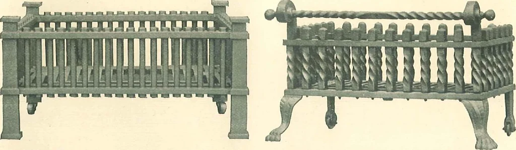 An illustration from Grates and fireplace fixtures in iron and brass, 1907, leaf 35