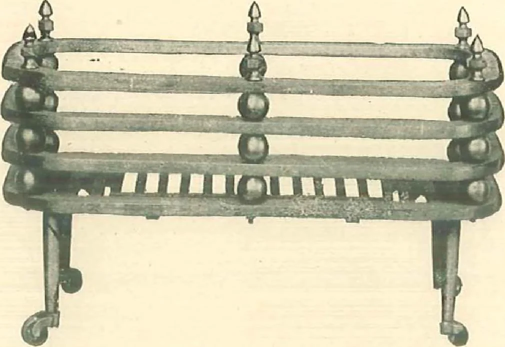 An illustration from Grates and fireplace fixtures in iron and brass, 1907, leaf 35