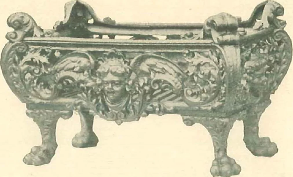 An illustration from Grates and fireplace fixtures in iron and brass, 1907, leaf 36