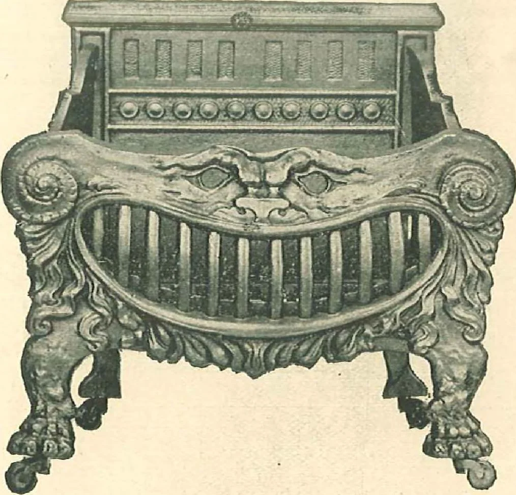 An illustration from Grates and fireplace fixtures in iron and brass, 1907, leaf 38