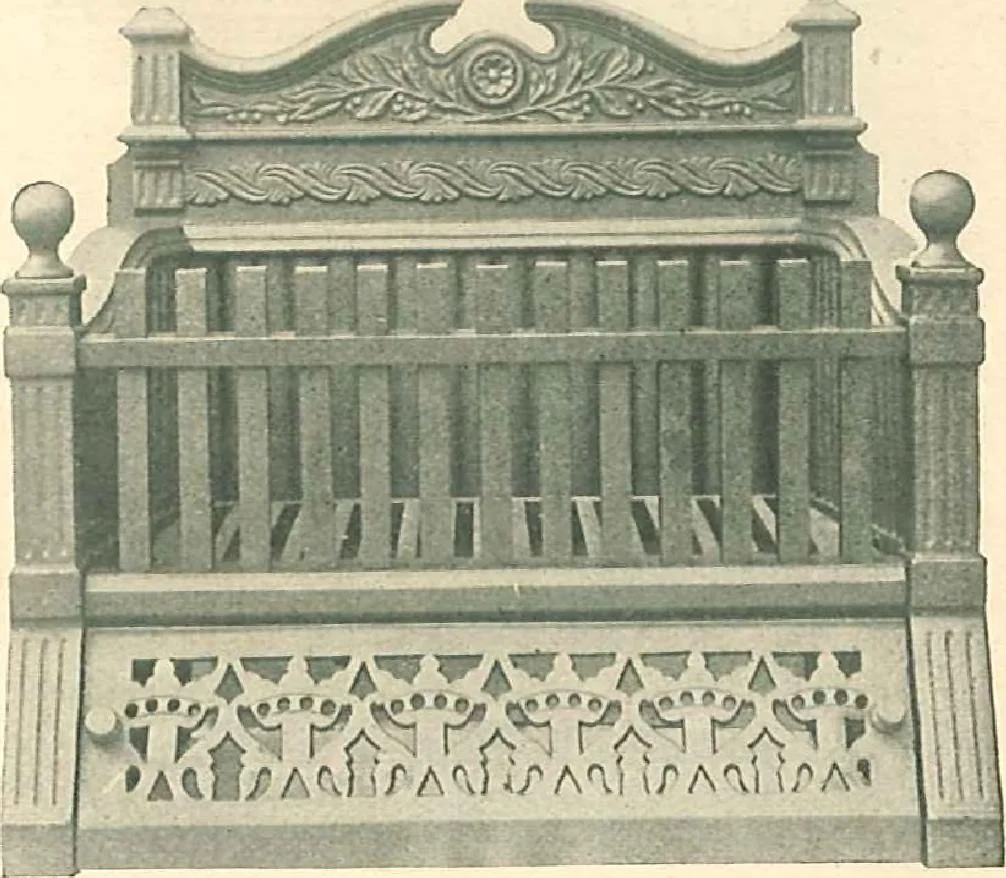 An illustration from Grates and fireplace fixtures in iron and brass, 1907, leaf 38