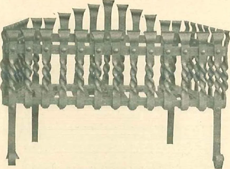 An illustration from Grates and fireplace fixtures in iron and brass, 1907, leaf 39