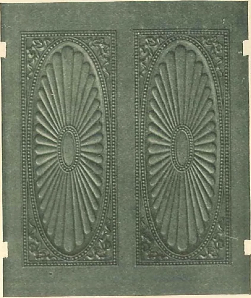 An illustration from Grates and fireplace fixtures in iron and brass, 1907, leaf 40