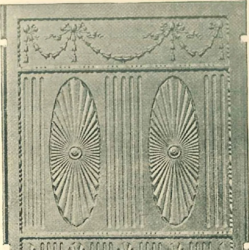 An illustration from Grates and fireplace fixtures in iron and brass, 1907, leaf 40