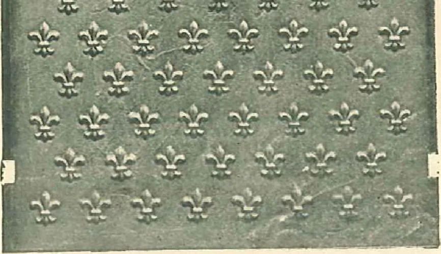 An illustration from Grates and fireplace fixtures in iron and brass, 1907, leaf 42
