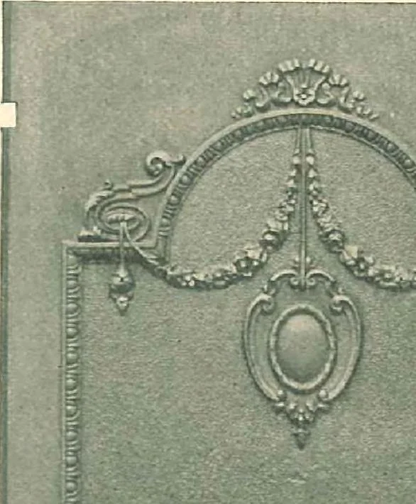 An illustration from Grates and fireplace fixtures in iron and brass, 1907, leaf 45