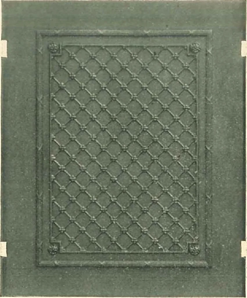 An illustration from Grates and fireplace fixtures in iron and brass, 1907, leaf 45