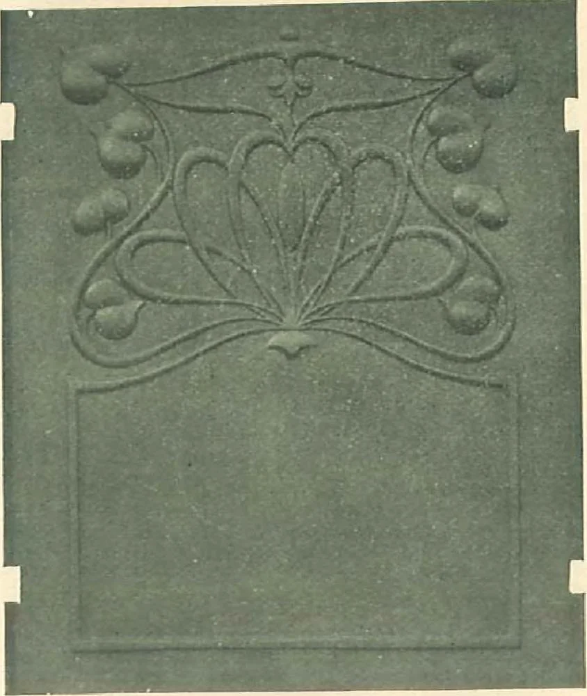 An illustration from Grates and fireplace fixtures in iron and brass, 1907, leaf 46