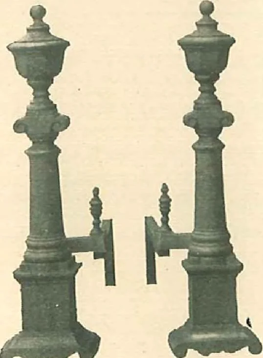 An illustration from Grates and fireplace fixtures in iron and brass, 1907, leaf 51