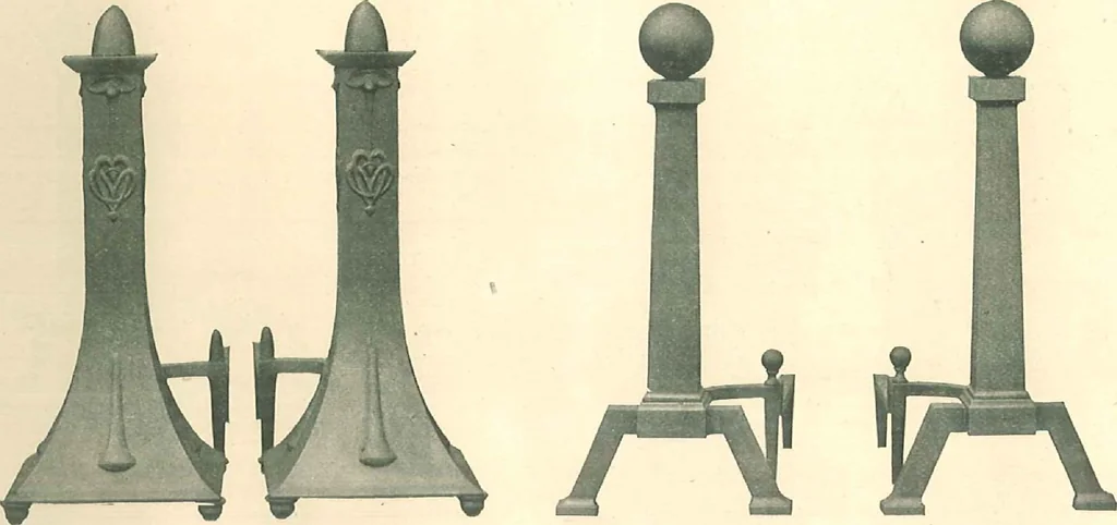 An illustration from Grates and fireplace fixtures in iron and brass, 1907, leaf 53