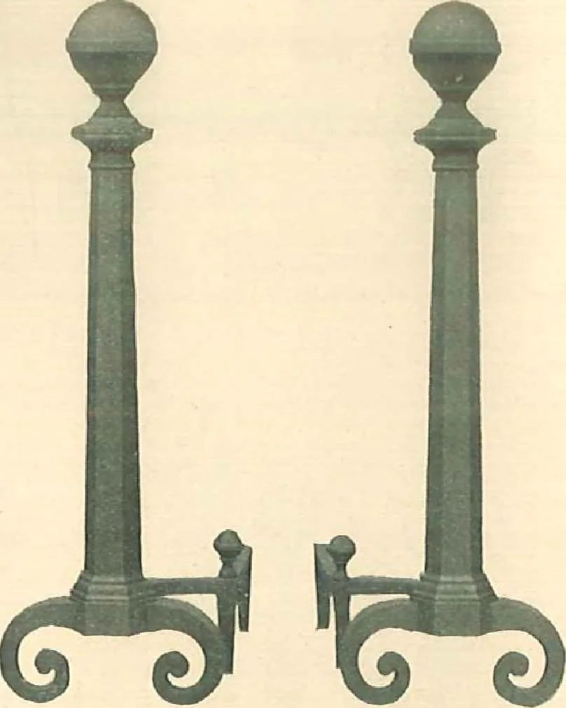 An illustration from Grates and fireplace fixtures in iron and brass, 1907, leaf 53