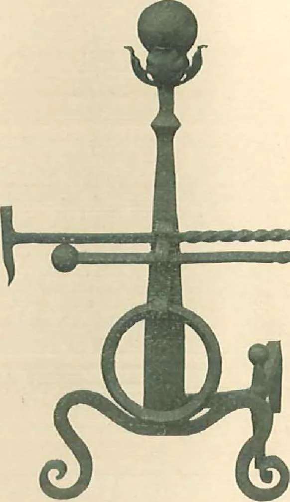 An illustration from Grates and fireplace fixtures in iron and brass, 1907, leaf 57