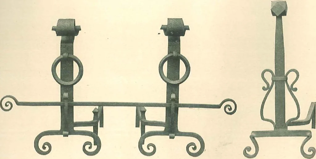 An illustration from Grates and fireplace fixtures in iron and brass, 1907, leaf 58