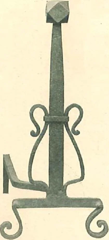 An illustration from Grates and fireplace fixtures in iron and brass, 1907, leaf 58