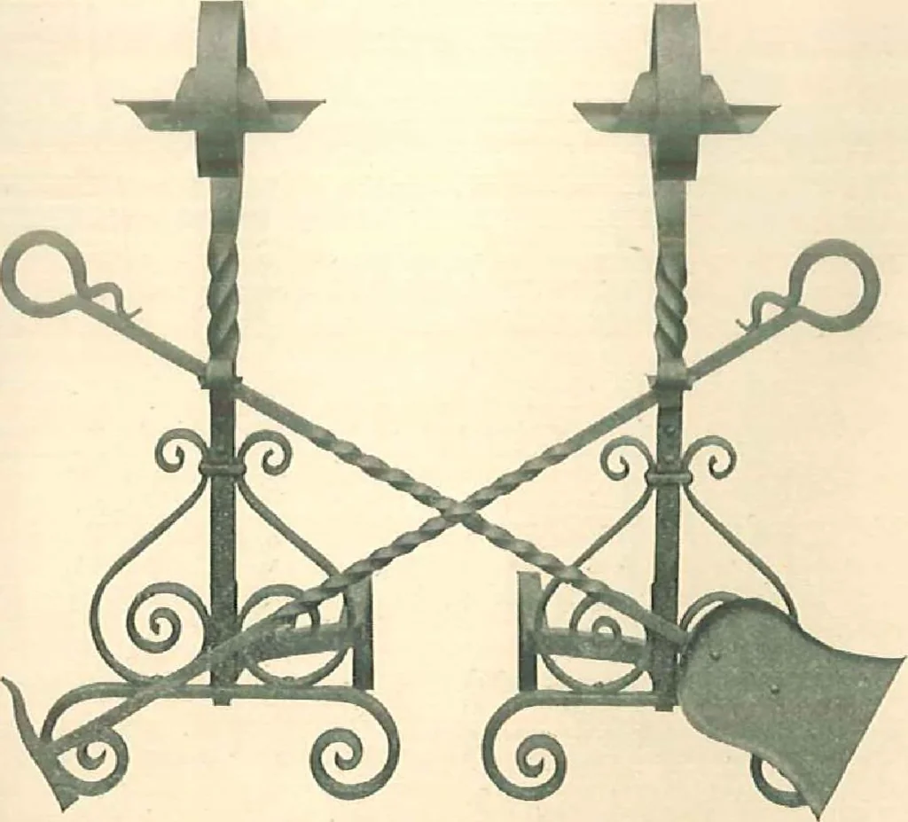 An illustration from Grates and fireplace fixtures in iron and brass, 1907, leaf 58